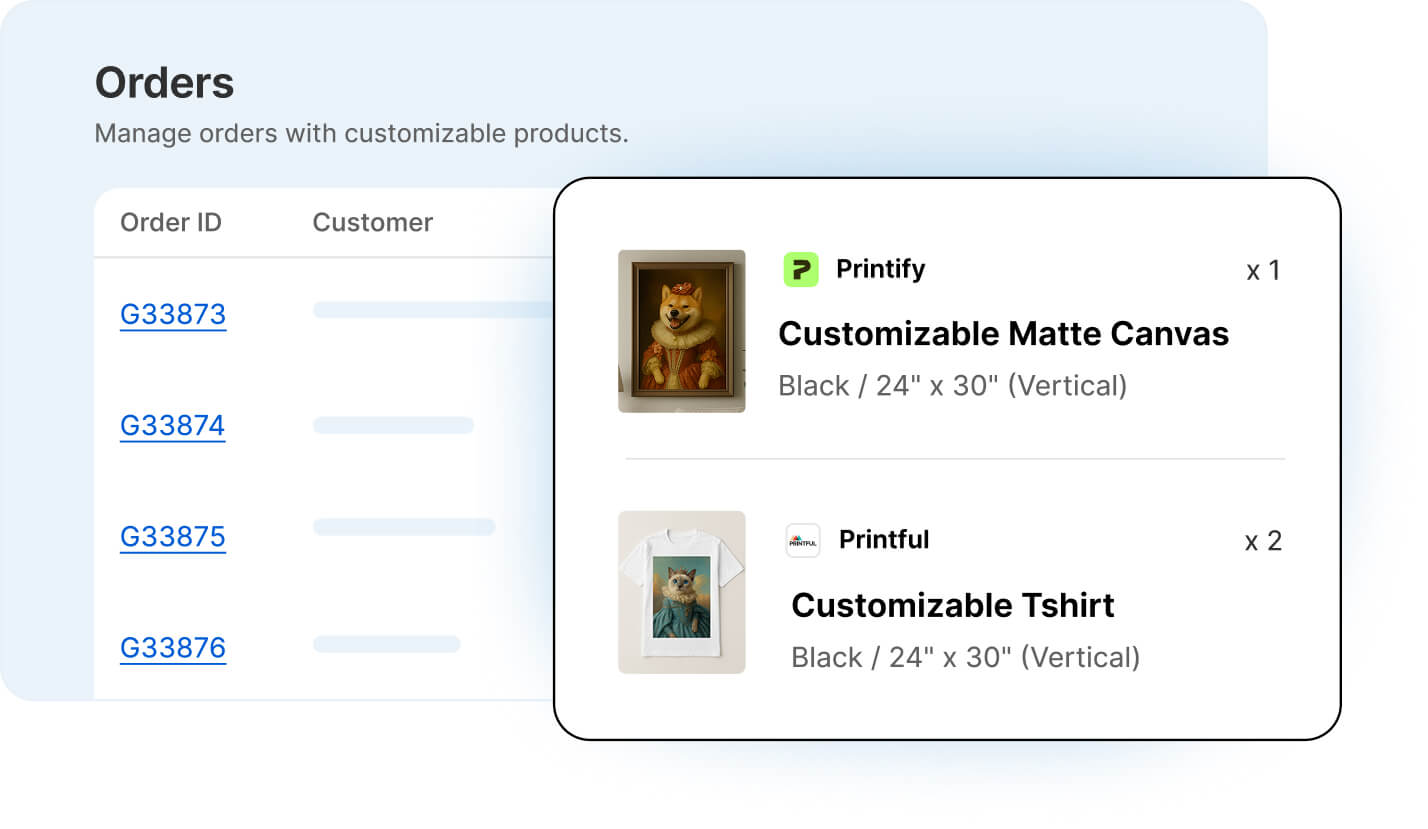 Seamless order fulfillment with POD integrations